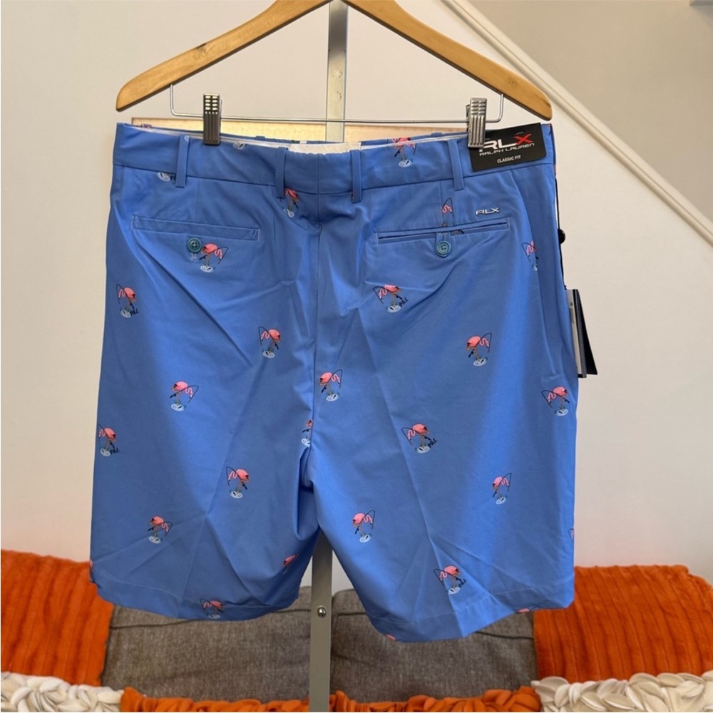 NWT RLX- POLO RALPH LAUREN PERFORMANCE GOLF SHORTS BLUE FLAMINGO - Picture 5 of 10